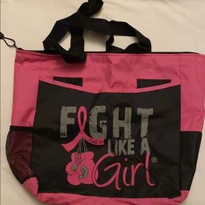 FIGHT LIKE A GIRL breast cancer tote